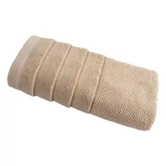 FATELARES - Toalla Fique Beige Flan Cuerpo 70x140cm 500gr Algodón