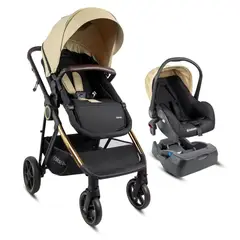 BEBESIT - Coche Bebé Travel System Cosmos Beige Coche Cuna