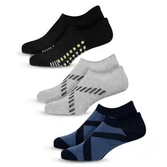 MR HAPPY - Media Calcetín Talonera Invisible Mrhappy Hombre Pack x 3 Pares