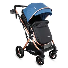 BEBESIT - Coche Moises Para Bebe Gold lx azul