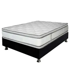 PLUMA HOME - Colchón Antiestress DOBLE 140x190 Gratis BASECAMA Y ALMOHADAS.