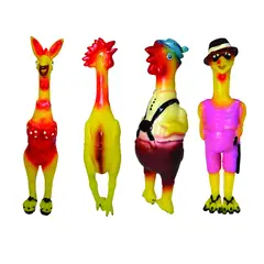 HALLY PET - Juguete Gallina Plástica Chillón Grande