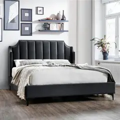KAIU HOME - COMBO PRESTIGE 160X190 BAS+COLCH+CABECERO NEGRO
