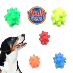 HALLY PET - 3 pelotas locas macizas colores surtidos.
