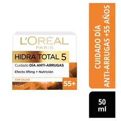 LOREAL PARIS - Crema Facial Humectante +55 L'oréal Paris Hidra Total 5 Expe