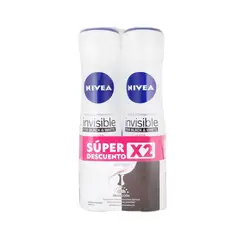 NIVEA - Oferta Desodorante Invisible Black/white 150ml X 2und