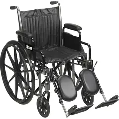 GENERICO - Silla De Ruedas Drive Silver Sport 2 18 Reposapiés Abatibl