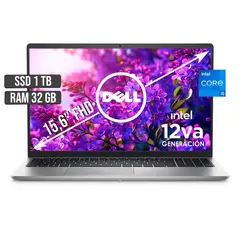 DELL - PORTATIL INSPIRON 15 INTEL CORE I5-1235U SSD 1TB RAM 32GB LED 15,6 FHD