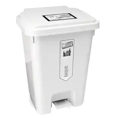ENERGY PLUS - Caneca reciclaje grande 35L plástica papelera blanca