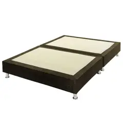 PRODESCANSO - Base cama dividida - 160 x 190 - queen - café