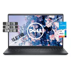 DELL - INSPIRON 15 INTEL CORE I5-1135G7 SSD 1TB + HDD 1TB RAM 32GB LED 15.6" FHD