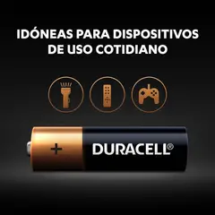 DURACELL - Pilas Alcalinas Aa De Larga Duración - Pack De 6