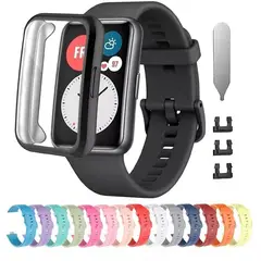 GENERICO - Correa repuesto huawei watch fit + funda protectora