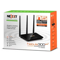 NEBULA - Router Nexxt 301plus 300mpbs 4antenas Ncr-n301 24ghz