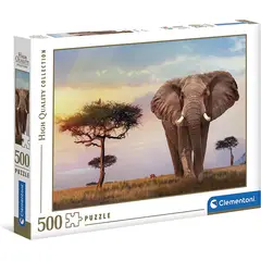 CLEMENTONI - Rompecabezas Elefante Africano 35096 500 Piezas