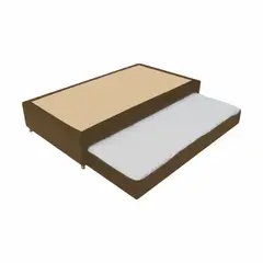 PRODESCANSO - Base cama nido doble - 140 x 190 - café -