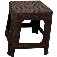 GENERICO - Butaco Plástico Apariencia Tipo Rattan color Café
