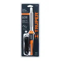 TRUPER - Cautín 60W trabajo pesado profesional CAU-60 + 2 puntas+soporte