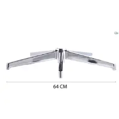 GENERICO - Base Araña Cromada de 5 aspas para silla oficina