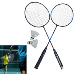 GENERICO - Raquetas X2 Juego Badminton Pelota Junior Niños Aluminio