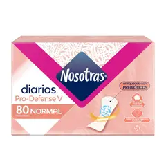 NOSOTRAS - Protectores Diarios Prodefense Prebióticos X 80und