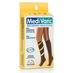 MEDIVARIC - Media Dama Rodilla 20-30 Mmhg Opaca Dedos Libres T