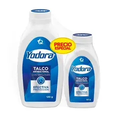 YODORA - Of.talco X 120grm+60grm $especial