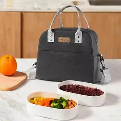 IKSA - Lonchera Térmica Para Alimentos Resistente Con Correa