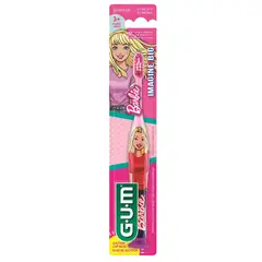 GUM - Cepillo Dental Kids Barbie 3+ Base De Succion X 1und
