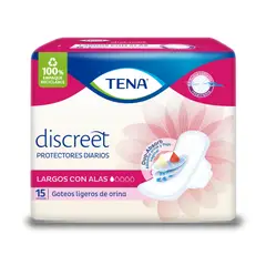TENA - Protectores Diarios Discreet Largo Alas X 15und
