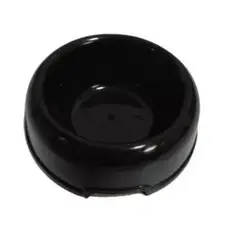 HALLY PET - Comedero Redondo Pequeño D 15cm A 5cm Negro