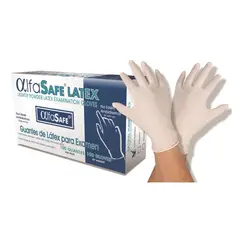 ALFA SAFE - Guantes Latex Talla S Caja X 100und