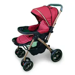 HOMESALE - Coche Bebe Bambino XB93 Coche Paseador Funcion Moises Rojo