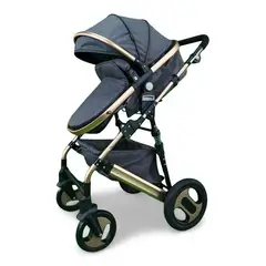 GENERICO - Coche Bebe Bambino M1 Coche Paseador Multiposicion Gris