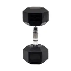 SPORT FITNESS - Mancuerna Encauchetada Hexagonal 15Kg Unidad