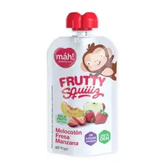 MAH - Compota Organico Frutty Melocoton Fresa Manzana Mah! X 90g