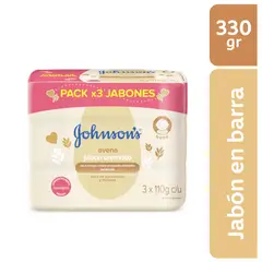 JOHNSON'S BABY - Jabon Johnsons Baby Avena X 110g X 3und