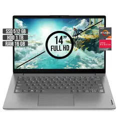 LENOVO - V14 AMD RYZEN 7-5825U SSD 512GB + HDD 1TB RAM 16GB LED 14 FULL HD