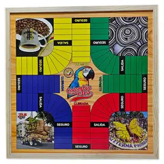 GENERICO - Juego Mesa Parqués Escalera Magnético Imantado Doble 50x50cm