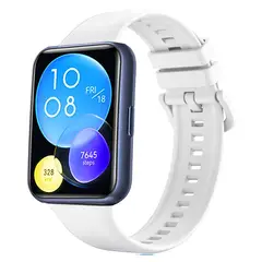 GENERICO - CORREA DE SILICONA PARA HUAWEI WATCH FIT 2 - BLANCO