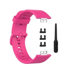 GENERICO - CORREA DE SILICONA PARA HUAWEI WATCH FIT - FUCSIA