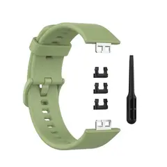 GENERICO - CORREA DE SILICONA PARA HUAWEI WATCH FIT - VERDE CLARO