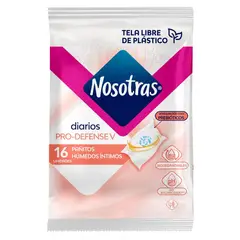 NOSOTRAS - Pañitos Intimos Prodefense Prebioticos X 16und