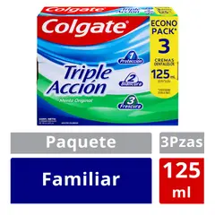 COLGATE - Triple Accion3und 125ml - mL a $219