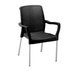 RIMAX - Silla Shia Con Brazos Negra