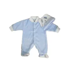 MUNDO BEBE - Pijama para bebe niño térmica azul bebé.