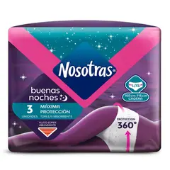 NOSOTRAS - Toallas Higienicas Buenas Noches Talla L-xl X 3und