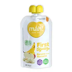 MAH - Compota Organico First Banana Manzana Mah! X 90g