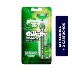 GILLETTE - Maquina Mach 3 Sensitive + Repuesto X 2und