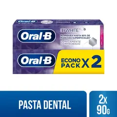 ORAL B - Crema Dental Oral-b 3d White X 90g X 2und